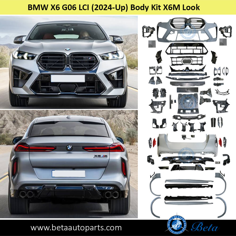 Body Kit X6M Look for BMW X6 G06 LCI 2024-Up models after fixing Body Kit X6M Look for BMW X6 G06 LCI 2024-Up models after fixing